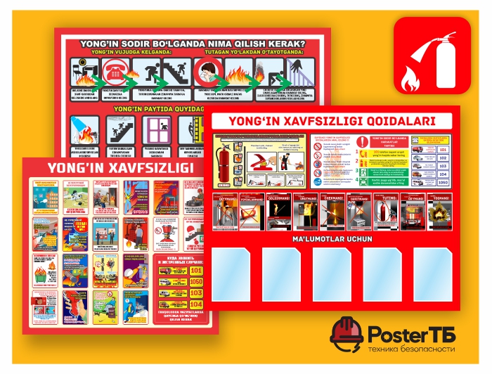 Плакаты по пожарной безопасности